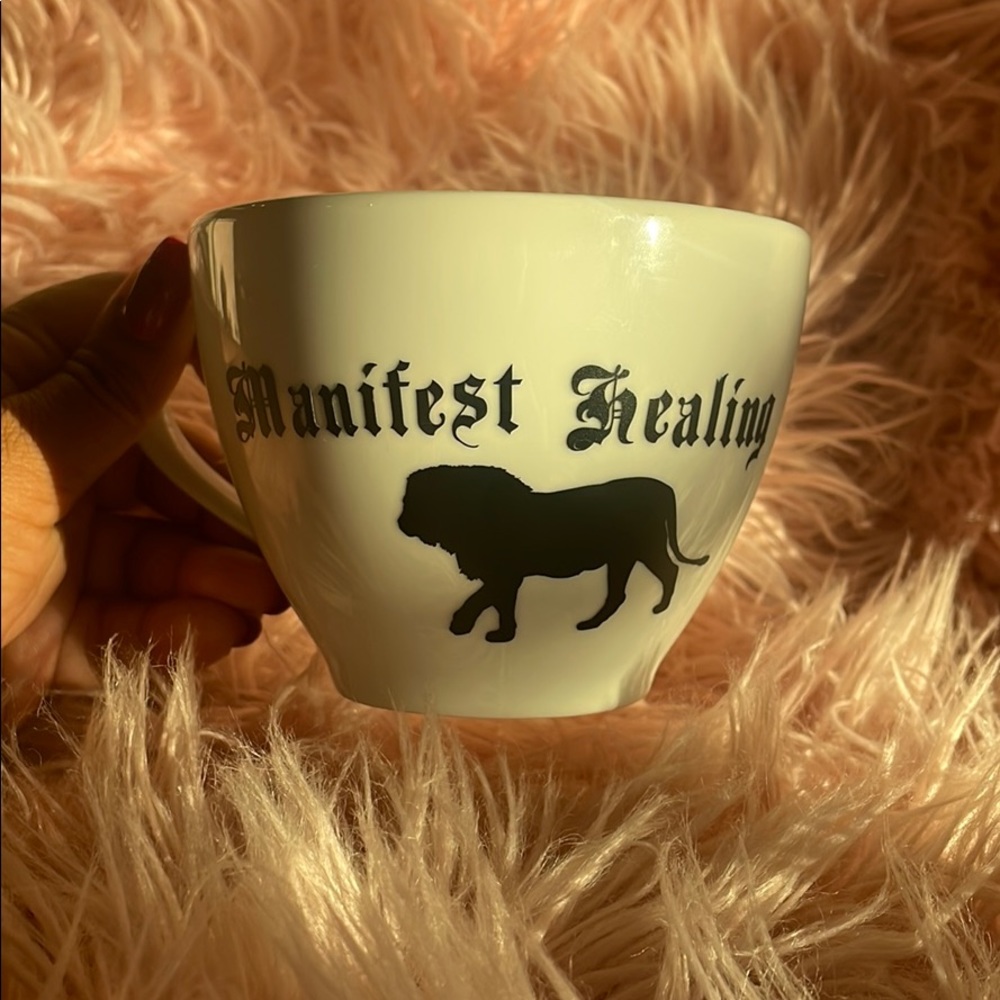 Manifest Healing Lion Mug